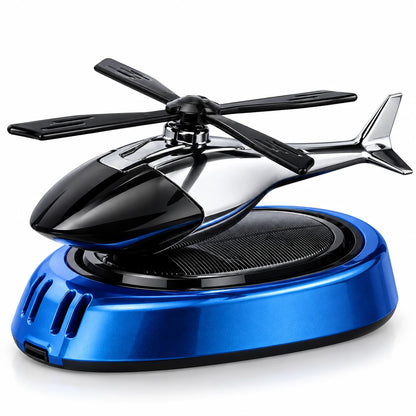 Helicóptero aromatizador solar azul
